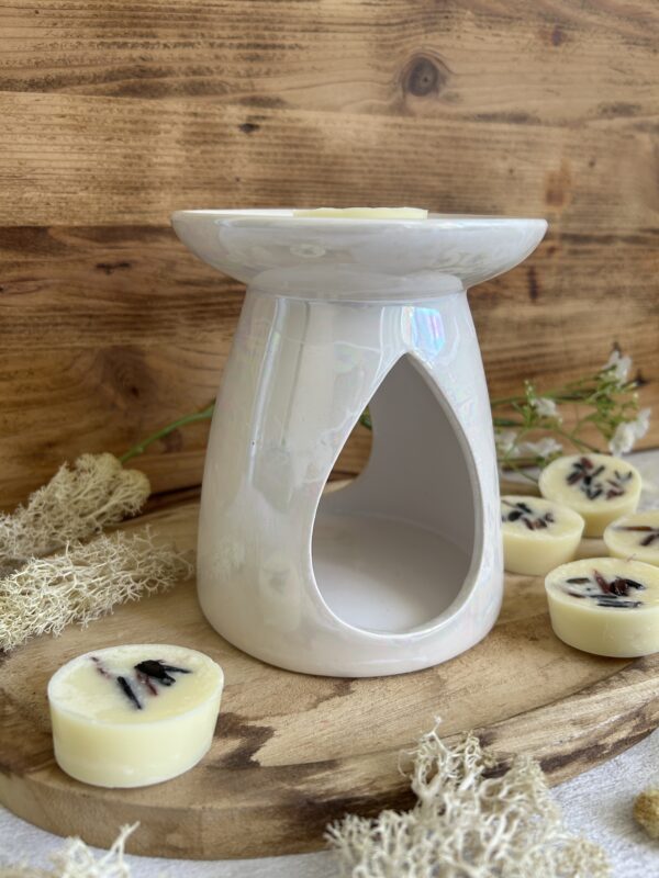Brûle parfum Nacré blanc