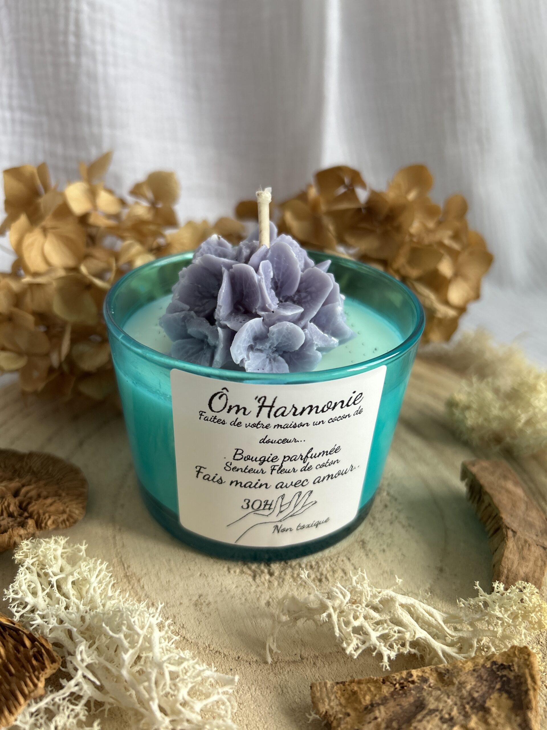 Bougie Fleur de Coton Romantique – Image 3