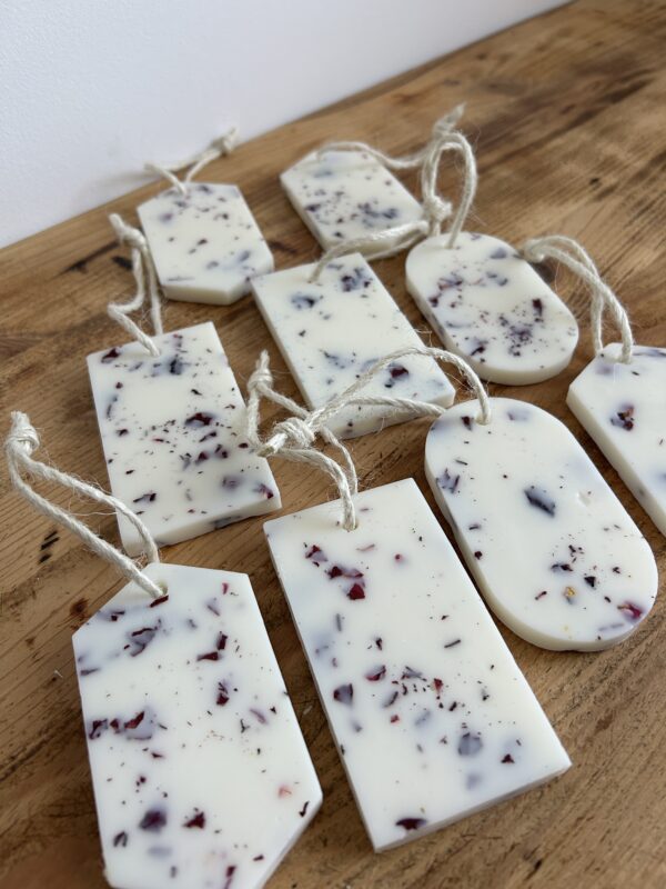 🌸 Suspension parfumée - Fleur de coton - 2 en 1