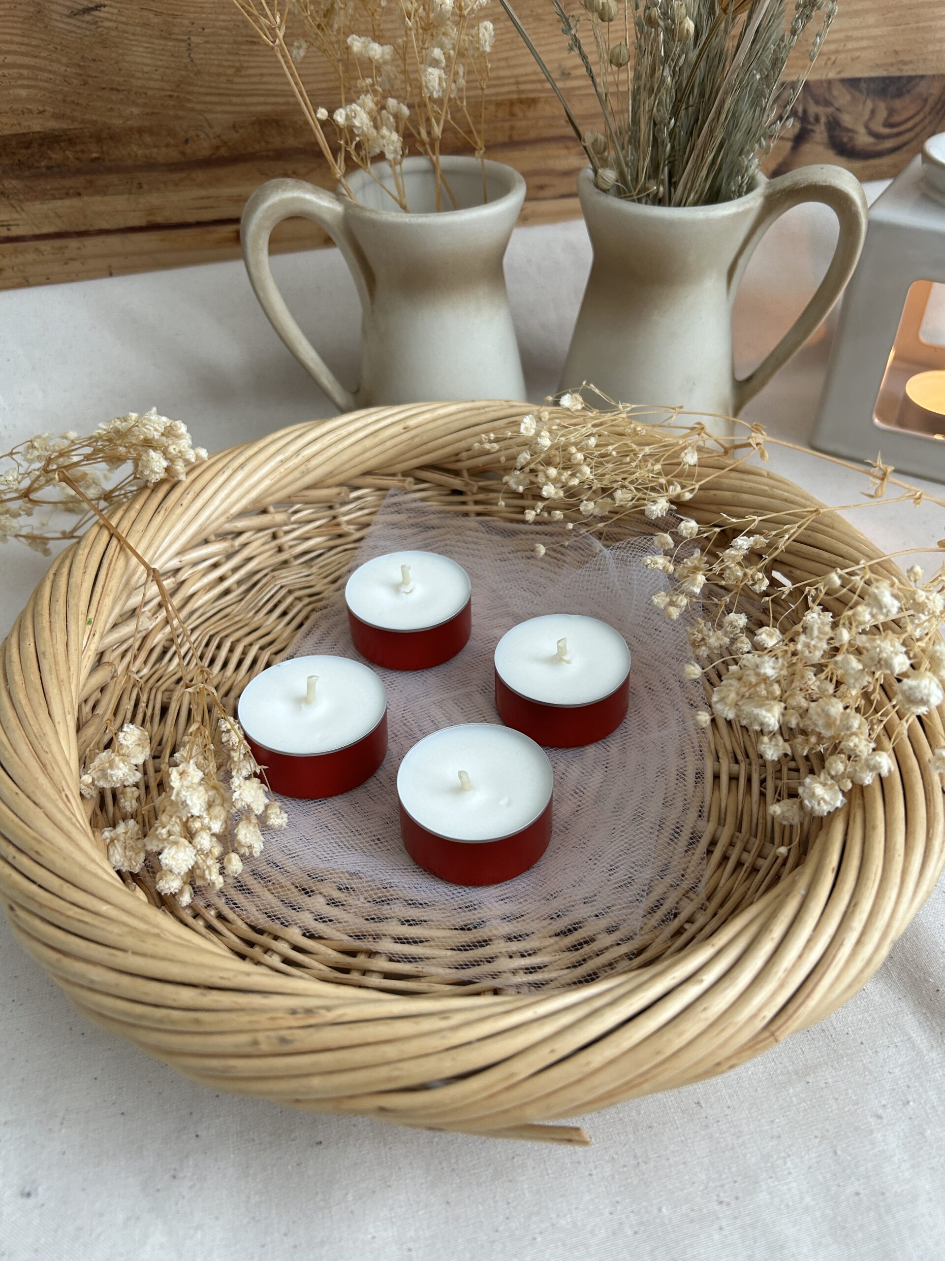 Bougies chauffe-plat – Lot de 4